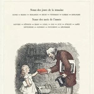 Mademoiselle Lili can read, page 40 - Alphabet of Mademoiselle Lili, by L. Froelich and by a dad (Hetzel himself). Bibliotheque & Magasin d'Education et de Recreation J. Hetzel & Cie, Paris, 1883