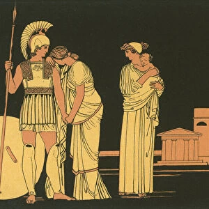 The meeting of Hector and Andromache