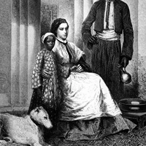 Miss Tinne in her Cairo Home, illustration from Le Tour du Monde, 1871 (litho)