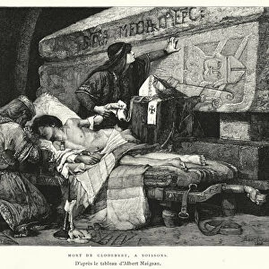 Mort De Clodebert, A Soissons (engraving)