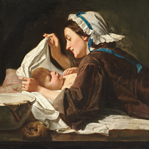 Mother and Child, 1833 (oil on canvas)