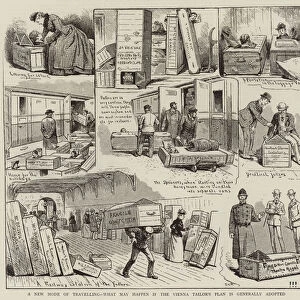 A New Mode of Travelling, what may happen if the Vienna Tailors Plan is generally adopted (engraving)