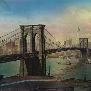 New York: Brooklyn Bridge and Lower New York (photo)