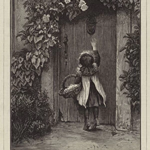 "Not Tall Enough!"From the Exhibition of the Royal Society of Painters in Water Colours (engraving)