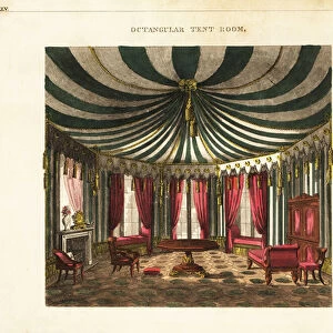 Octagonal tent room, Regency style