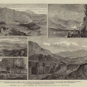 Opening of a New Railway in Wales, Bettws-y-Coed to Festiniog (engraving)