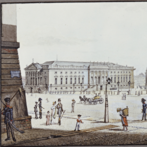 The Opernplatz, Berlin (pen & ink and w / c on paper)
