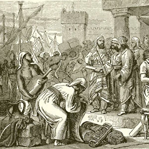 Phoenician Merchants and Traders (engraving)