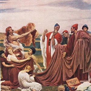 Phoenicians Trading with Early Britons, illustration from Hutchinson