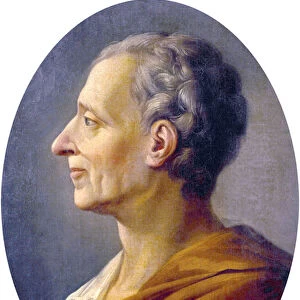 Portrait of Charles de Montesquieu (oil on canvas)