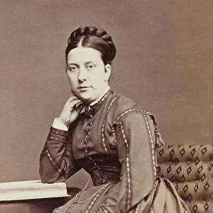 Portrait of Janet Patey (Janet Patey-Whytock), 1860s (b/w photo)