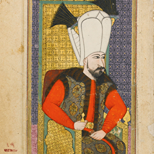 Portrait of Mehmed IV (1642-1693), Sultan of the Ottoman Empire (w / c, ink