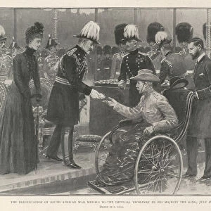 The Presentation of South African War Medals to the Imperial Yeomanry by His Majesty the King, 26 July (litho)