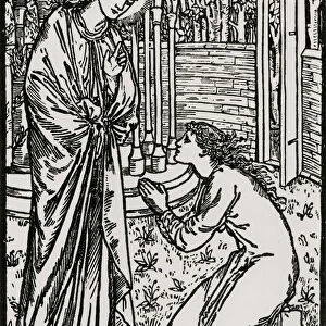 Psyche and Juno, 1866 (woodcut)