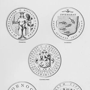 Public arms: Oswestry; Inveraray; Campbeltown; Dornoch; Lanark (engraving)