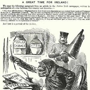 Punch cartoon: A Great Time for Ireland! Irish nationalism (engraving)