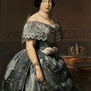 Queen Isabella II of Spain, painting by Federico Madrazo, 19th century