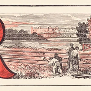 RAILWAY ALPHABET R, 1860 (illustration)