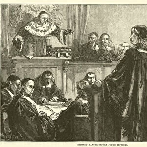 Richard Baxter before Judge Jeffreys (engraving)