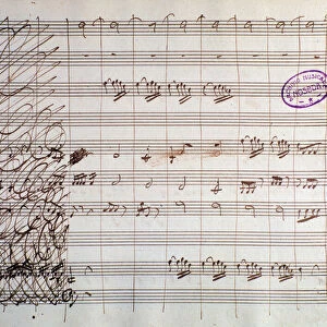 Sheet music page for the Concerto for cello and orchestra in E flat by Luigi Boccherini