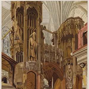 Shrine of Henry the Fifth (colour litho)