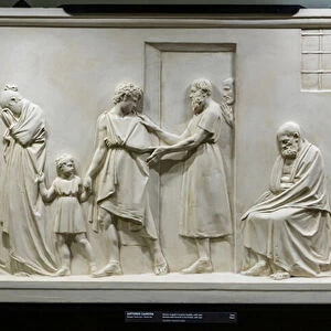 Socrates bidding Farewell to his Family, 1787-90 (plaster)