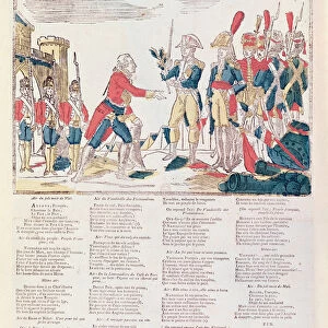 Songs of Rejoicing for the Peace between France and Germany (coloured engraving)