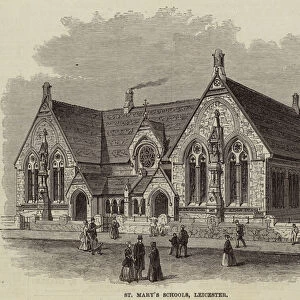 St Marys Schools, Leicester (engraving)