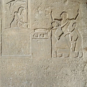 Stele of the necklaces, Hormin receiving the gold due to him from Seti I (c