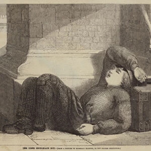 The Tired Shoe-Black Boy (engraving)