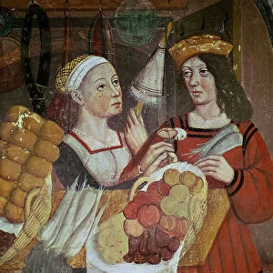 The Vegetable Market (fresco) (detail)