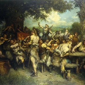 A Viking Celebration, 1925 (oil on canvas)