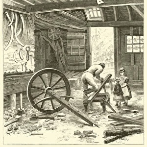 The Village Wheelwright (engraving)