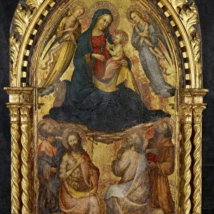 Virgin and Child with Angels and Four Saints, c. 1400-15 (tempera & gold leaf on panel)