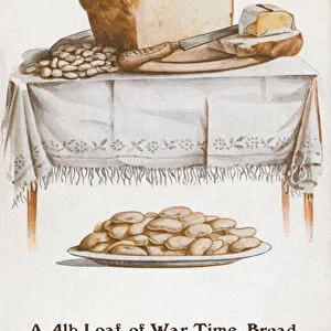 Wartime bread (colour litho)