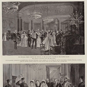 The Wedding of Nicholas II, Czar of Russia (litho)