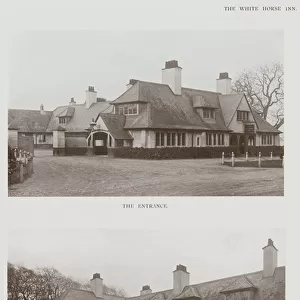 The White Horse Inn, The Entrance, The Garden (b / w photo)