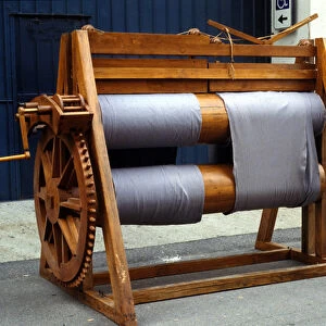Wool loom. Model from the drawing of Leonardo da Vinci (Leonardo da Vinci)
