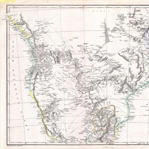 1868, Dispatch, Weller Map of South Central Africa, Angola, Botswana, Tanzania, etc