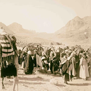 Bedouin gathering 1898 Middle East