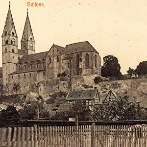 Churches Quedlinburg Castle 1905 Saxony-Anhalt