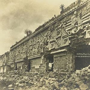 Governor Palace Uxmal Mexico facade Views Aztec