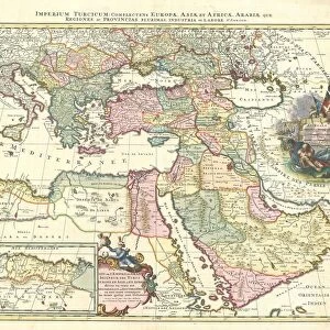 Map Imperium Turcicum complectens Europae Asiae et Africae