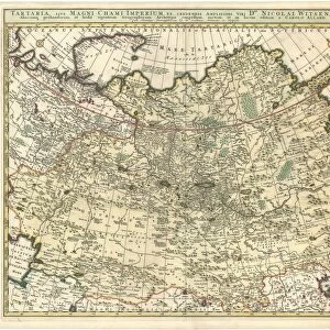 Map Tartaria sive Magni Chami Imperium ex credendis