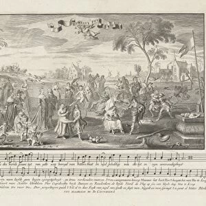 The marriage trap: allegory on the marriage, Cornelis van Dalen II, Adriaen Pietersz