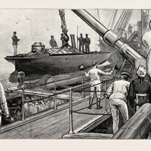 The Naval Manoeuvres: out Torpedo Boat Whilst under Way, on Board an Ironclad, Maritime