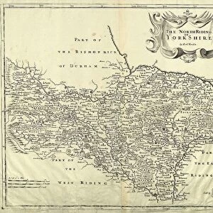 Map of the North Riding of Yorkshire by Robert Morden, [c. 1690s]