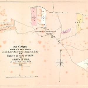 Plan of property belonging to the trustees of the late Robert Newton Shawe, esquire, in the parish of Handsworth, 1858
