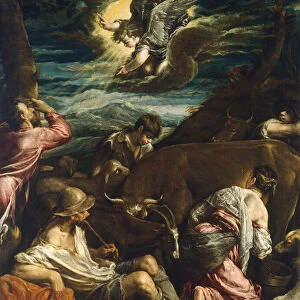 The Annunciation to the Shepherds, probably 1555 / 1560. Creator: Jacopo Bassano il vecchio