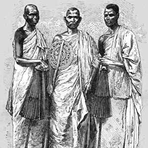 Buddhist Priests; Four Months in Ceylon, 1875. Creator: Unknown